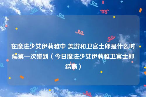 在魔法少女伊莉雅中 美游和卫宫士郎是什么时候第一次碰到（今日魔法少女伊莉雅卫宫士郎结局）