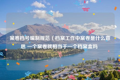 案卷档号编制规范（档案工作中案卷是什么意思 一个案卷就相当于一个档案盒吗 