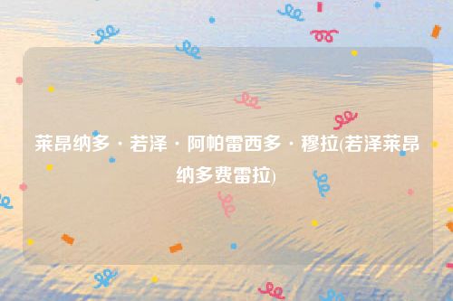 莱昂纳多·若泽·阿帕雷西多·穆拉(若泽莱昂纳多费雷拉)