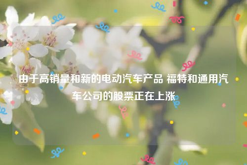 由于高销量和新的电动汽车产品 福特和通用汽车公司的股票正在上涨