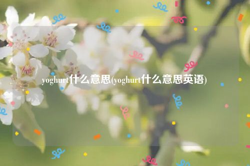 yoghurt什么意思(yoghurt什么意思英语)