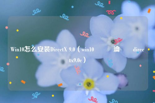 Win10怎么安装DirectX 9.0（win10鎬庝箞瀹夎directx9.0c）