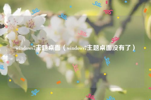 windows7主题桌面（windows7主题桌面没有了）