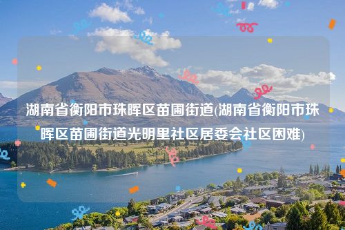 湖南省衡阳市珠晖区苗圃街道(湖南省衡阳市珠晖区苗圃街道光明里社区居委会社区困难)