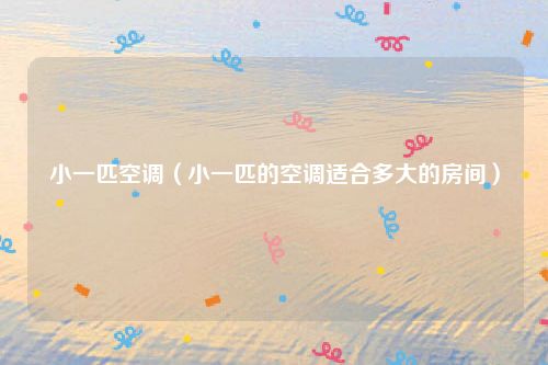 小一匹空调（小一匹的空调适合多大的房间）