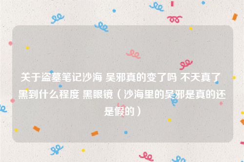 关于盗墓笔记沙海 吴邪真的变了吗 不天真了 黑到什么程度 黑眼镜（沙海里的吴邪是真的还是假的）