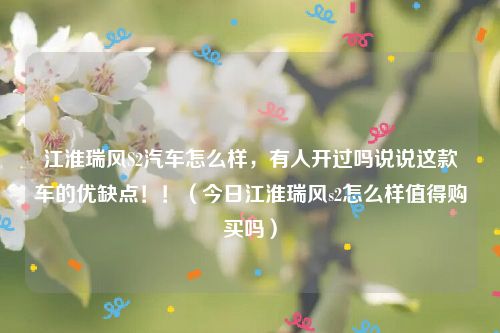 江淮瑞风S2汽车怎么样，有人开过吗说说这款车的优缺点！！（今日江淮瑞风s2怎么样值得购买吗）