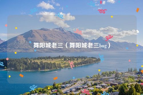 舞阳城老三（舞阳城老三bug）