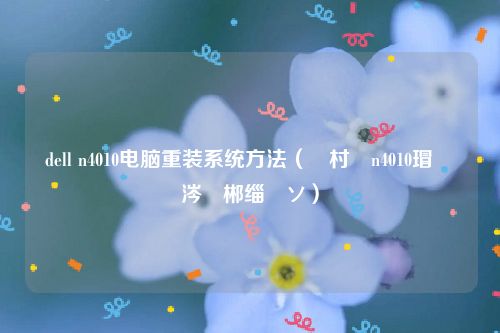 dell n4010电脑重装系统方法（鎴村皵n4010瑁呬粈涔堢郴缁熷ソ）