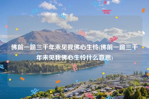 佛前一跪三千年未见我佛心生怜(佛前一跪三千年未见我佛心生怜什么意思)