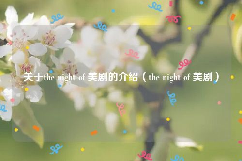 关于the night of 美剧的介绍（the night of 美剧）