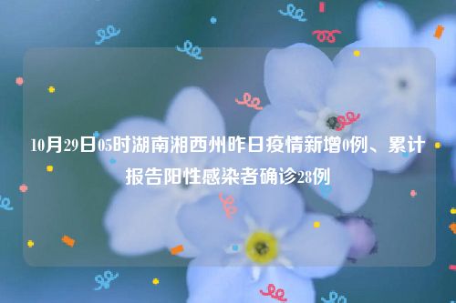 10月29日05时湖南湘西州昨日疫情新增0例、累计报告阳性感染者确诊28例