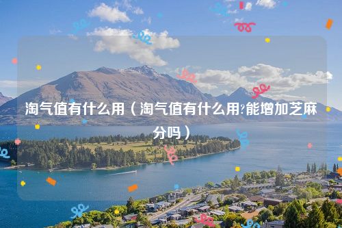 淘气值有什么用（淘气值有什么用?能增加芝麻分吗）