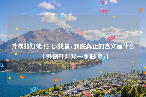 外甥打灯笼 照旧(找舅) 到底真正的含义是什么（外甥打灯笼—照旧(舅)）