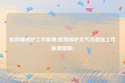 船用辅锅炉工作原理(船用锅炉大气冷凝器工作原理图解)