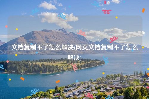 文档复制不了怎么解决(网页文档复制不了怎么解决)