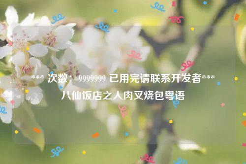 *** 次数：9999999 已用完请联系开发者***
八仙饭店之人肉叉烧包粤语
