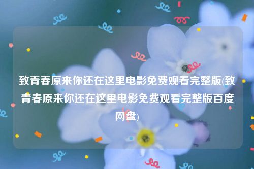 致青春原来你还在这里电影免费观看完整版(致青春原来你还在这里电影免费观看完整版百度网盘)