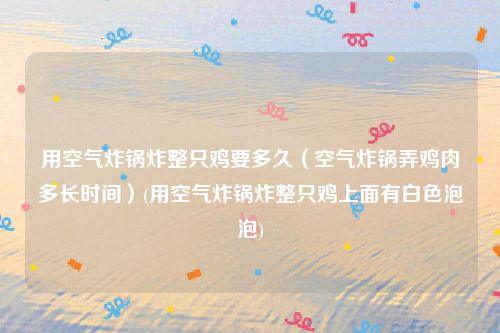 用空气炸锅炸整只鸡要多久（空气炸锅弄鸡肉多长时间）(用空气炸锅炸整只鸡上面有白色泡泡)
