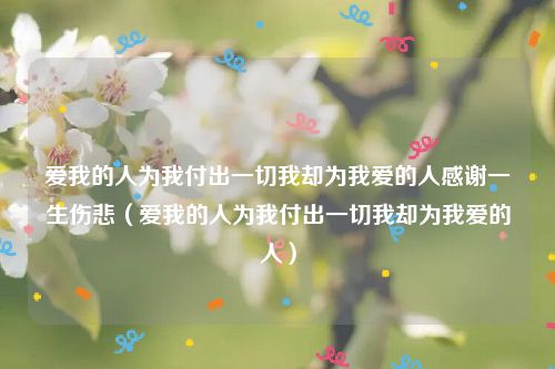 爱我的人为我付出一切我却为我爱的人感谢一生伤悲（爱我的人为我付出一切我却为我爱的人）