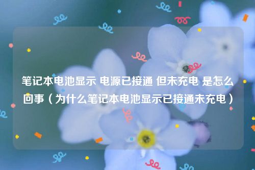 笔记本电池显示 电源已接通 但未充电 是怎么回事（为什么笔记本电池显示已接通未充电）