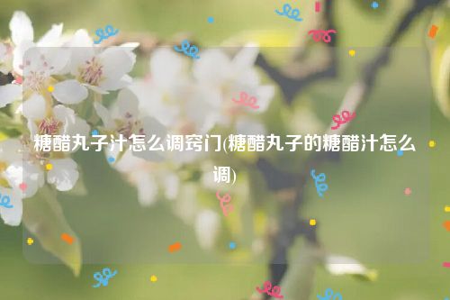 糖醋丸子汁怎么调窍门(糖醋丸子的糖醋汁怎么调)
