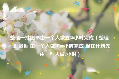 整理一批图书由一个人做要30小时完成（整理一批数据 由一个人做需80小时完成 现在计划先由一些人做2小时）