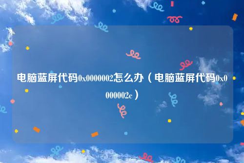 电脑蓝屏代码0x0000002怎么办（电脑蓝屏代码0x0000002c）