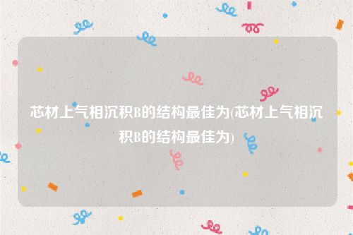 芯材上气相沉积B的结构最佳为(芯材上气相沉积B的结构最佳为)