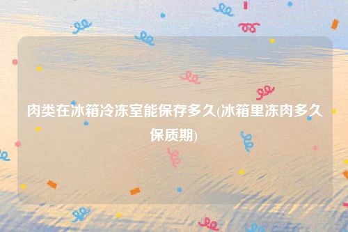 肉类在冰箱冷冻室能保存多久(冰箱里冻肉多久保质期)