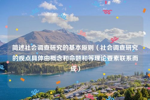 简述社会调查研究的基本原则（社会调查研究的观点具体由概念和命题和等理论要素联系而成）