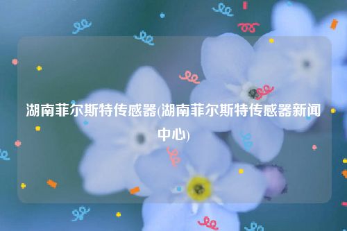 湖南菲尔斯特传感器(湖南菲尔斯特传感器新闻中心)